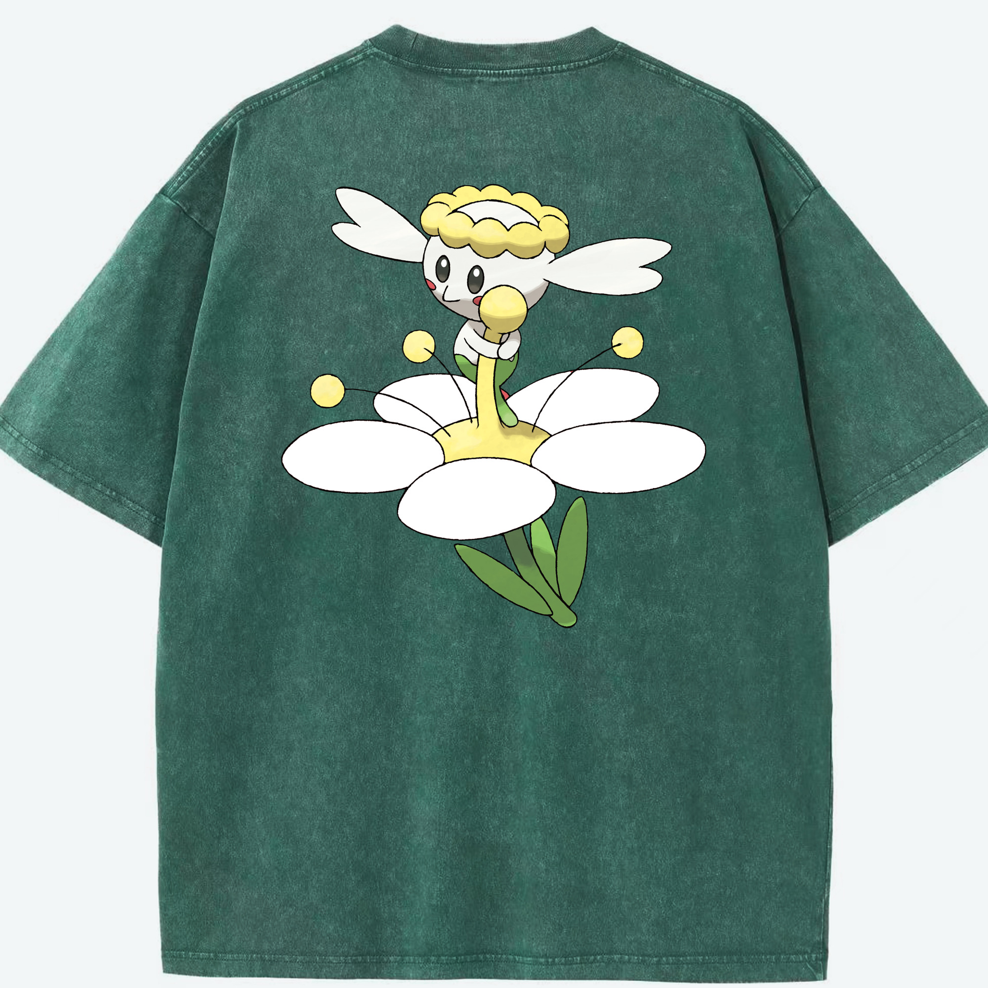 （画像用） ポケットモンスター Pokémon 綿100% ヴィンテージ風 半袖Tシャツ（背面プリント）